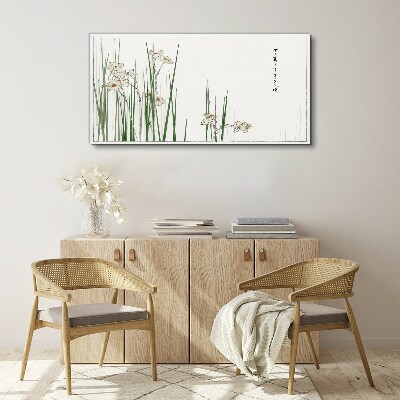 Flowers in the grass Canvas print