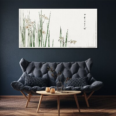 Flowers in the grass Canvas print