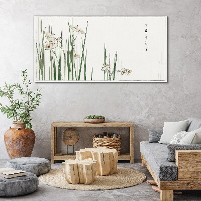 Flowers in the grass Canvas print