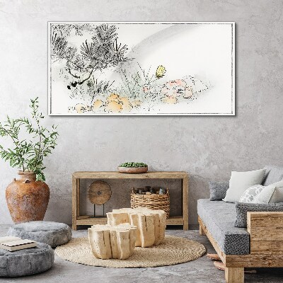 Butterfly flowers Canvas print