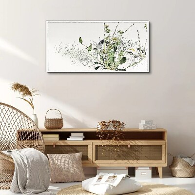 A plant landscape in delicate tones Canvas print