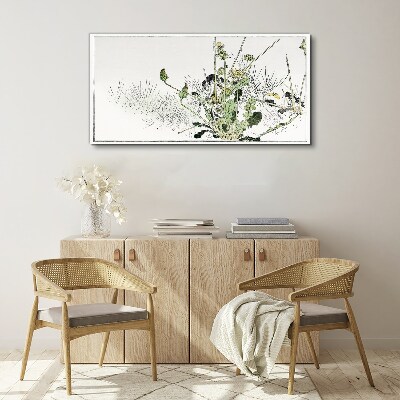 Flower leaves flowers Canvas print