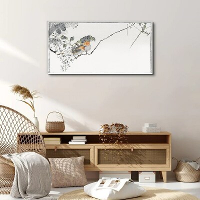 Birds on a branch Canvas print