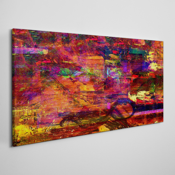 Colorful abstraction in intense colors Canvas print