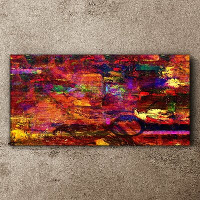 Colorful abstraction in intense colors Canvas print