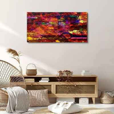 Colorful abstraction in intense colors Canvas print