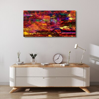 Colorful abstraction in intense colors Canvas print
