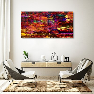 Colorful abstraction in intense colors Canvas print