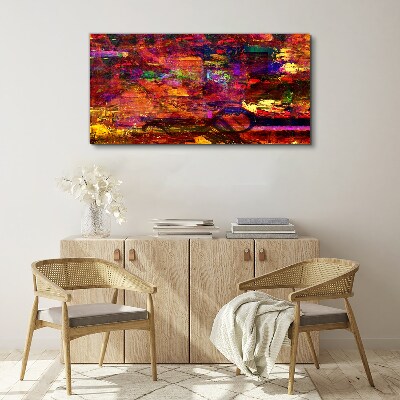 Colorful abstraction in intense colors Canvas print