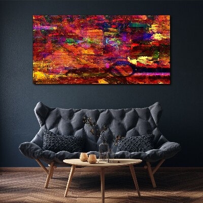 Colorful abstraction in intense colors Canvas print