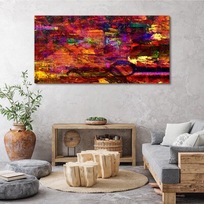Colorful abstraction in intense colors Canvas print