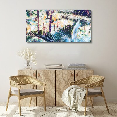 Abstraction jungle tree Canvas Wall art