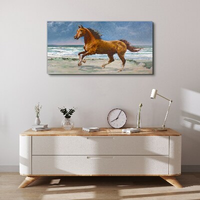 Galloping Horse by Unknown Artist Canvas Wall art