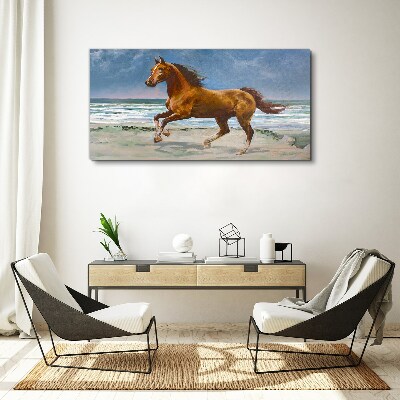 Galloping Horse by Unknown Artist Canvas Wall art