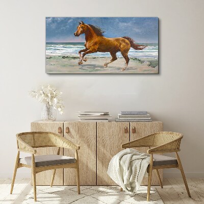 Galloping Horse by Unknown Artist Canvas Wall art