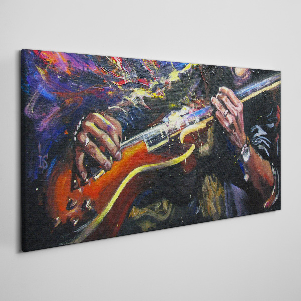 Musical passion in colors Canvas Wall art