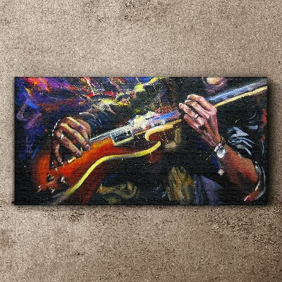 Musical passion in colors Canvas Wall art