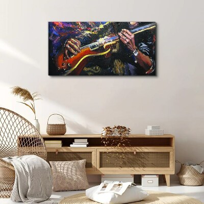 Musical passion in colors Canvas Wall art