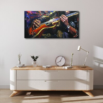 Musical passion in colors Canvas Wall art