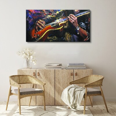 Musical passion in colors Canvas Wall art
