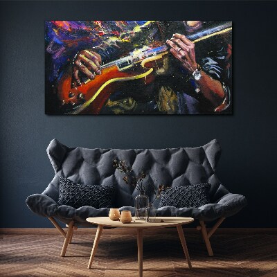 Musical passion in colors Canvas Wall art