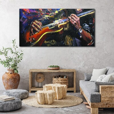 Musical passion in colors Canvas Wall art