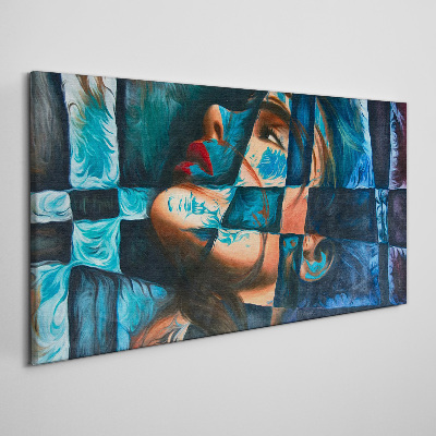 Fragments of emotions in color Canvas print