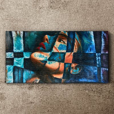 Fragments of emotions in color Canvas print