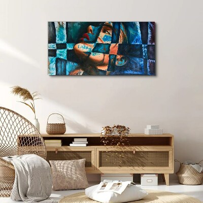 Fragments of emotions in color Canvas print
