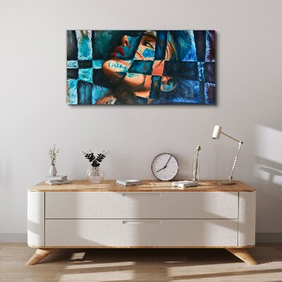 Fragments of emotions in color Canvas print