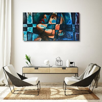 Fragments of emotions in color Canvas print