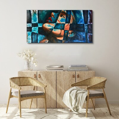 Fragments of emotions in color Canvas print
