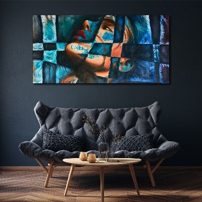 Fragments of emotions in color Canvas print