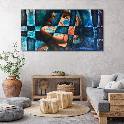 Fragments of emotions in color Canvas print