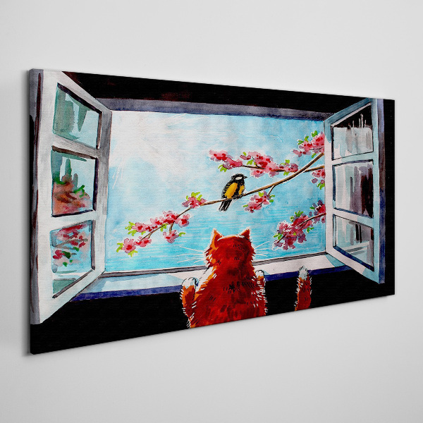 A window into the world of spring colors Canvas Wall art