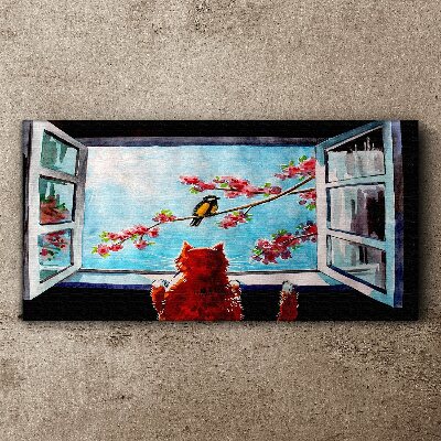 A window into the world of spring colors Canvas Wall art