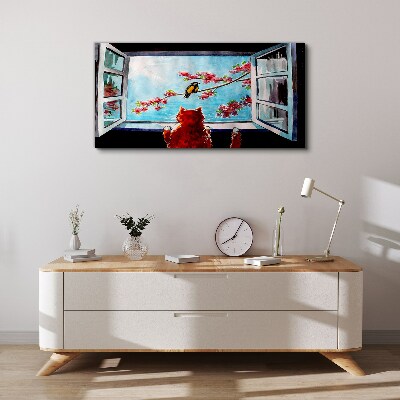 A window into the world of spring colors Canvas Wall art