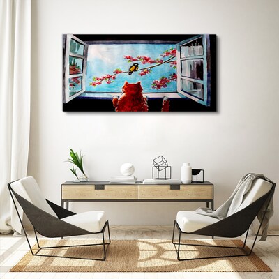 A window into the world of spring colors Canvas Wall art