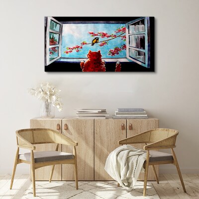 A window into the world of spring colors Canvas Wall art
