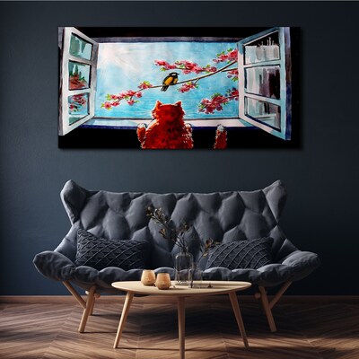 A window into the world of spring colors Canvas Wall art