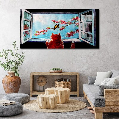 A window into the world of spring colors Canvas Wall art