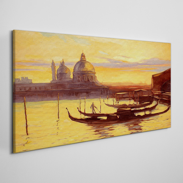 The Golden Waters of Venice Canvas print