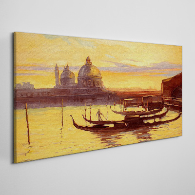 The Golden Waters of Venice Canvas print