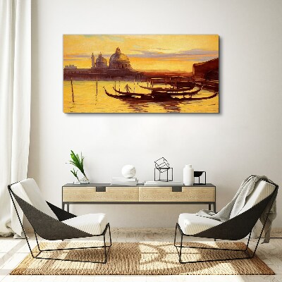 The Golden Waters of Venice Canvas print