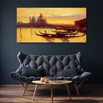 The Golden Waters of Venice Canvas print