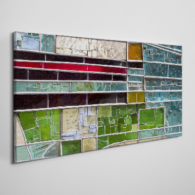 Abstract landscape in glass Canvas print