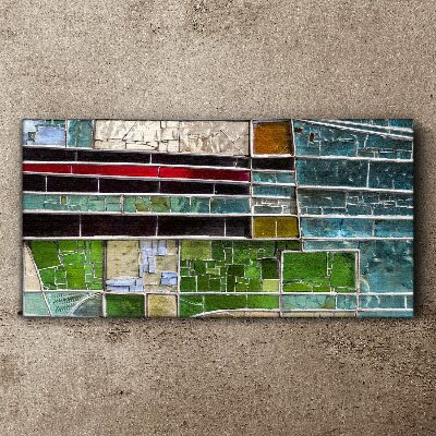 Abstract landscape in glass Canvas print