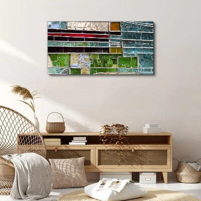 Abstract landscape in glass Canvas print