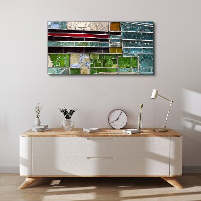 Abstract landscape in glass Canvas print