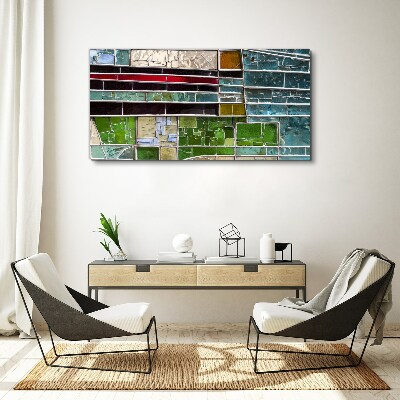 Abstract landscape in glass Canvas print